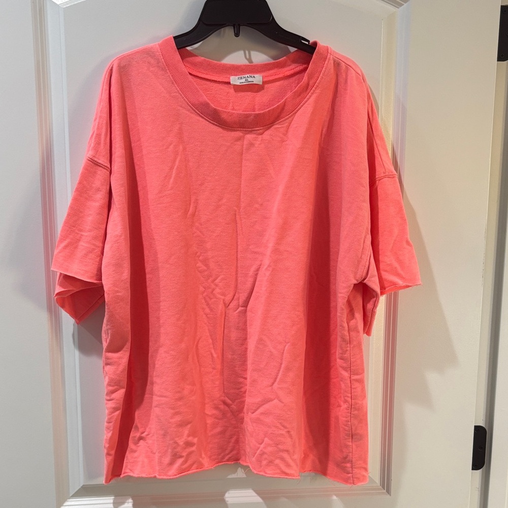 Zenana Outfitters Coral Short Sleeve Tee